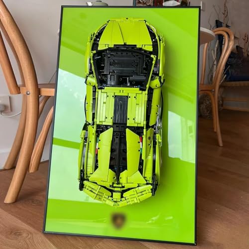 iLuane Display Wallboard für LEGO Technic Lamborghini Sián FKP 37 Rennauto 42115, Erwachsene Sammlerstücke für Modellauto, Ideal für Lego Liebhaber (nur Display Wallboard) von iLuane