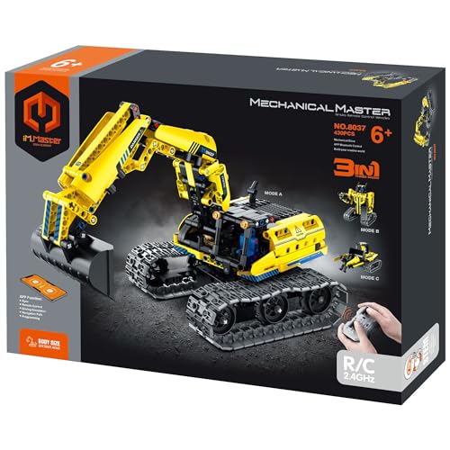 iM.Master STEM Academy: Mechanical Master R/C 3-in-1 Bagger & Roboter - 430pcs - Bricks Model Vehicle, Remote Control, Building Blocks Activity Set iM.Master STEM Academy: Mechanical Master R/C 3-in-1 Bagger & Roboter - 430pcs - Bricks Model Vehicle, Remote Control, Building Blocks Activity Set von iM.Master STEM Academy