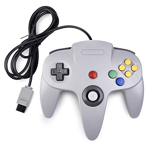 miadore Retro Wired Controllers für N64 Console, Classic Controller Joystick für Classic 64 Konsole N64 Game System,Grau von miadore