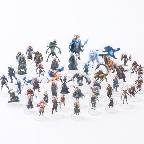 DND Miniatures Bulk Arctic Dungeons and Dragons Starter Set 2D Figures D&D 5E Terrain Minis Kit Pathfinder Map Flache Figuren TTRPG Adventures Zubehör Tabletop RPG Supplies Geschenke DM Spieler von iPEAU