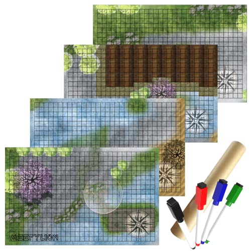 DND Maps Accessories D&D 5E Grids Markers Dungeons and Dragons Battle Board D&D Accessory Dungeons Craft Tile 5E DND Reversible Miniature Terrain Asset von iPEAU