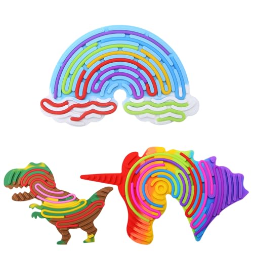 iPalamila Sensorik Activity Board Spiel,3PCS Dinosaurier,Wolken,Einhörner,Sensorik Spielzeug Sensorisches Play Spielzeug für Autismus ADHD Kinder ab 2 Jahr,mit 11 Bunte Silikonschnüre iPalamila Sensorik Activity Board Spiel,3PCS Dinosaurier,Wolken,Einhörner,Sensorik Spielzeug Sensorisches Play Spielzeug für Autismus ADHD Kinder ab 2 Jahr,mit 11 Bunte Silikonschnüre von iPalamila