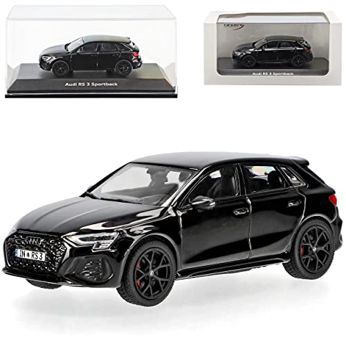 iScale A*U*D*I A3 RS3 Typ 8YA Sportback Schwarz Ab 2020 1/43 i-Scale Modell Auto von IScale