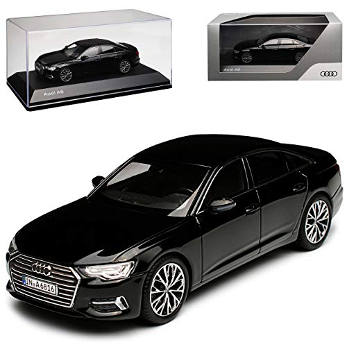 iScale A*u*d*i A6 C8 Limousine Mythos Schwarz Modell Ab 2018 1/43 Kyosho Modell Auto mit individiuellem Wunschkennzeichen von iScale