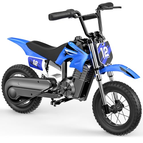Elektro Motorrad Kinder, Elektromotorrad mit 36V 5.2Ah Batterie, 8/13/25 KMH Geschwindigkeitsmodus, 22 km Reichweite, 12 Zoll Luftreifen, LED, doppelte Stoßdämpfung, Motorrad für 3–10-Jährige Elektro Motorrad Kinder, Elektromotorrad mit 36V 5.2Ah Batterie, 8/13/25 KMH Geschwindigkeitsmodus, 22 km Reichweite, 12 Zoll Luftreifen, LED, doppelte Stoßdämpfung, Motorrad für 3–10-Jährige von iScooter