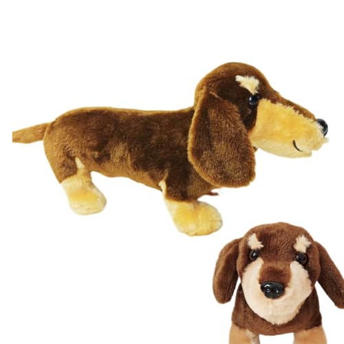 Simulation Hunde Plüschtier, süßer Plüschhund Welpe Puppen Kuscheltier Plüschpuppe Welpe Stofftier weiche Plüsch Welpenpuppe Hund Kuscheltier Spielzeug Geschenk für Kinder Mädchen Jungen von iSpchen