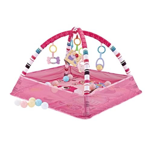 iSpchen Baby Spielmatte Spieldecke kuschelig weiche Krabbeldecke Play Gym Bauchzeit Gepolsterte Matte Faltbarer Vielseitiges Baby-Aktivitätszentrum für Baby Neugeborene Kleinkind,#02 von iSpchen