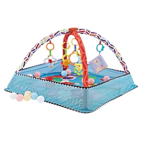 iSpchen Baby Spielmatte Spieldecke kuschelig weiche Krabbeldecke Play Gym Bauchzeit Gepolsterte Matte Faltbarer Vielseitiges Baby-Aktivitätszentrum für Baby Neugeborene Kleinkind,#04 von iSpchen