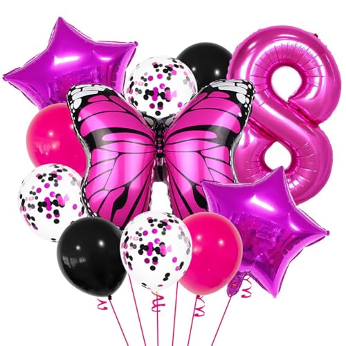 iSpchen Ballon Deko zum Geburtsta Geburtstag Deko Luftballons DekoThema Party Supplies für Mädchen Valentinstag Party Dekoration,#08 von iSpchen