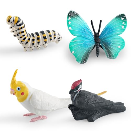 iSpchen Dekorationen PVC Wilde Tierminiaturen Realistische Insekten- und Vogelschmuckstücke Lernspielzeug von iSpchen