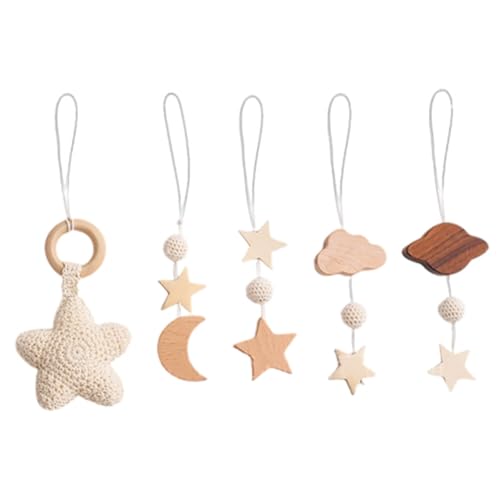 iSpchen Holzspielzeug Fitnessstudio Interaktives Spielzeug Wolkenstern Hängenden Spielzeugen für die Hand-Augen-Koordination von Säuglingen,#06 iSpchen Holzspielzeug Fitnessstudio Interaktives Spielzeug Wolkenstern Hängenden Spielzeugen für die Hand-Augen-Koordination von Säuglingen,#06 von iSpchen
