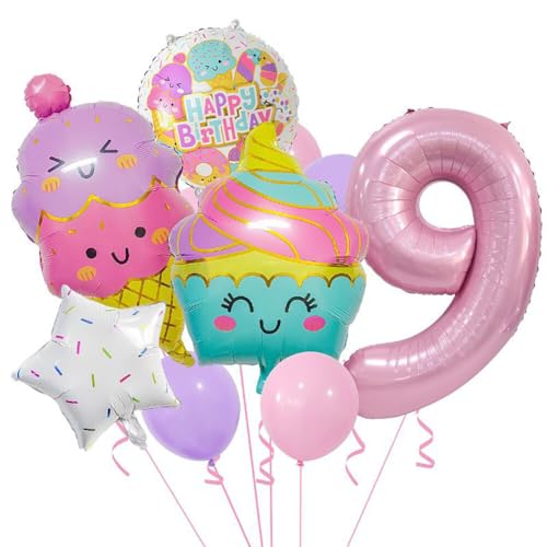 iSpchen Luftballons Deko Geburtstag Deko Ballon Deko zum Geburtsta für Mädchen Valentinstag Party Dekoration,#09 von iSpchen