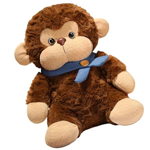 iSpchen Plüschtier Affen PP-Baumwollfüllung Plüsch Affen Animals Kuscheltier Flauschiges Stofftier Gorillas Plüschfigur für Kleinkinder, Kinder, Jungen, Mädchen,blau,38cm von iSpchen