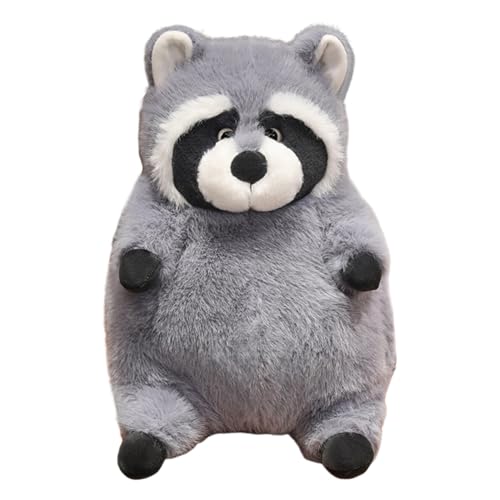 iSpchen Plüschtier Soft Toy Niedliche Cartoon Waschbärpuppe plüschpuppe Plüsch Kinder Kuscheltier Flauschiges Stofftier Plüschfigur zum Kuscheln und Spielen, für Kinder & Erwachsene,#01,22cm von iSpchen