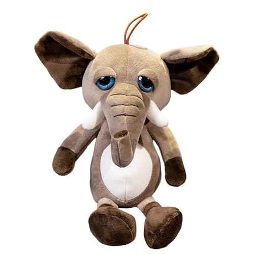 iSpchen Wald-Themen Elefanten Kuscheltier, Zoo-inspirierter Plüschlöwe, Giraffenpuppe für Jugendliche 32cm,#05 von iSpchen