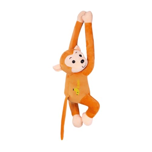 iSpchen plüschtier Affen Soft Toy Gemütliches Schmusetier Animals Kuscheltier Affen mit Langen Armen Plüschfigur zum Kuscheln und Spielen für Kinder & Erwachsene,Gelb von iSpchen