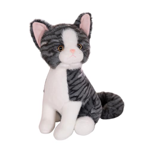 iSpchen plüschtier Katze plüschpuppe Animals Kuscheltier Flauschiges Stofftier Niedliche Soft Toy Gemütliches Schmusetier Plüschfigur für Mädchen und Jungen,#03,40cm von iSpchen