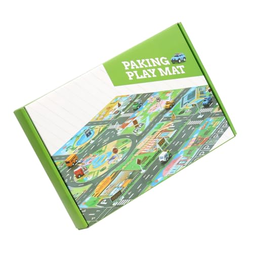 1 Satz Spielmatten-Set verkehrserziehung spielmatte Toys Cars Spielmatte Mini- Parkspielzeug für Verkehr Parkplatz Szene Legierung ibasenice von ibasenice