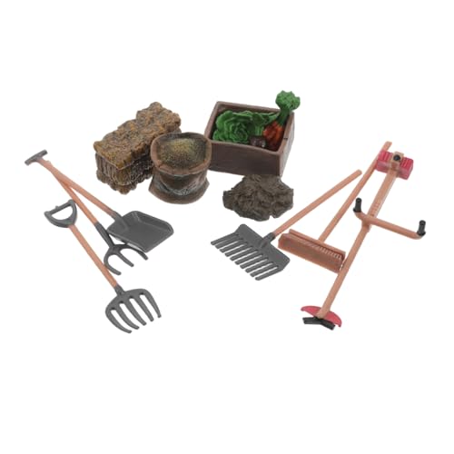 1 Set Mini Farm Tools Spielzeugfarm Szene Modell Gemüse Playset Playset Farm Futterset Playset Miniatur Farm Werkzeuge Miniatur Farm Modell Farm Futterzubehör ibasenice von ibasenice