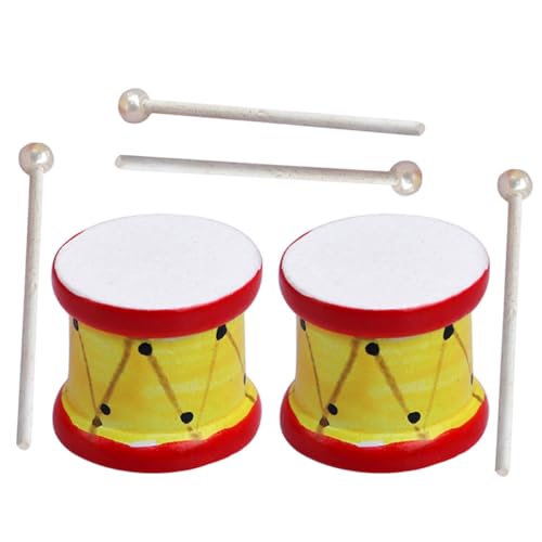 1 Set Puppenhaus Miniatur Leerer Becher Wasserbecher Mini Modell Zubehör Spielzeughaus Gitarre Ornament Puppenmöbel Musikalisch Realistische Trommel Modellbausätze Dekoratives ibasenice von ibasenice