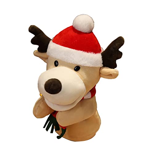 1 Stück Weihnachtsmann Handpuppe Tierspielzeug Puppen Kazuha Plüsch Weihnachts Fingerspielzeug Lustige Hand Schöne Cartoon Handpuppe Weihnachtsmann Handpuppe ibasenice von ibasenice