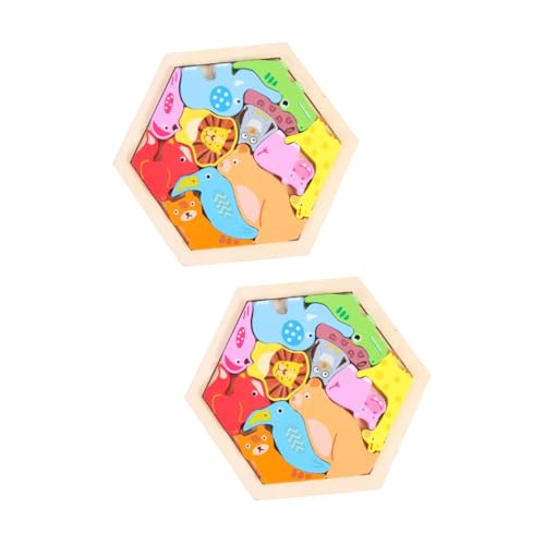 2 Sätze Dreidimensionales Puzzle Form passendes Puzzle-Spielzeug Kognitionsspielzeug für Kinder kinderbeschäftigung Kinder Puzzle Kinderspielzeug Kleinkindspielzeug Formlernpuzzle ibasenice von ibasenice