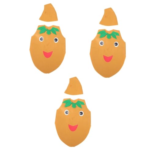 3 Teiliges Obst Gemüse Kostüm Set Kartoffeln Anzüge Für Hüte Für Kartoffel Performance Kostüme Cartoon Anziehzubehör Bühnen Performance Kostüme Gelb ibasenice von ibasenice