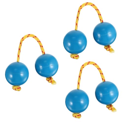 3st Marakas Banakula-Instrument Schlaginstrument-Spielzeug Instrument Trommelball Spielzeug Einhändiger Sandball Tragbares Maracas-Spielzeug Kinder Spielset Blue Abs，， ibasenice von ibasenice