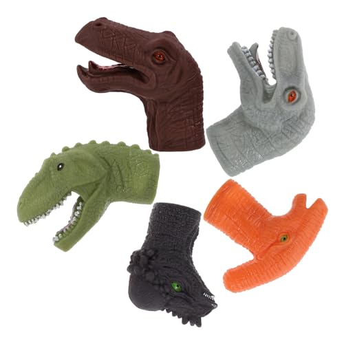 ibasenice 5-teiliges Stofftier-Dinosaurier-fingerpuppen-Set für Jungen und Mädchen Bauernhoftier-handpuppe von ibasenice