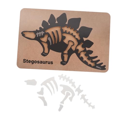 ibasenice Dinosaurier-fossilien-Puzzle Dinosaurierskelette Für Kinder Puzzle Aus Holz Puzzle-Spielzeug Kinderpuzzle Unfertiger Dinosaurier Aus Holz Lustige Puzzlespielzeuge Hölzern Black von ibasenice