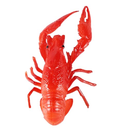 Krebsmodell Simulations-Hummer-Ornament Meer Tierfiguren Lebensechter Hummer Künstliche Hummermodelle Hummer Spielzeug Künstliche Meeresfrüchte Hummer Figur PVC Rot ibasenice von ibasenice