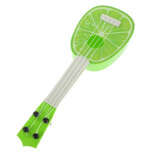 Obst-Ukulele E-Gitarrenspielzeug für Kinder Musikalisches Spielzeug Kinder Gitarrenspielzeug kinderinstrumente Kinder musikinstrumente Mini-Musikspielzeug Kinder-Ukulele Abs Green ibasenice von ibasenice