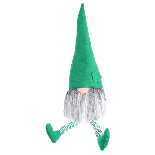 ibasenice 1 STK Zwerg Elf Puppe Cute Decor Safe Toy Lovely doll Creative doll Handmade Toy GNOME doll Puppenwagen für Kleinkinder zartes Stofftier Geburtstagsgeschenk Green von ibasenice