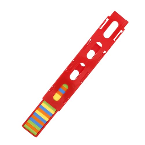 ibasenice 1 Sätze Domino-Zug Domino-spielzeugauto Dominomaschine Dominotische Domino Trainieren Domino-bausteine Transparenter Zug Schwalbenschwanzplatte Domino-Halter Montessori-Zug Plastik von ibasenice