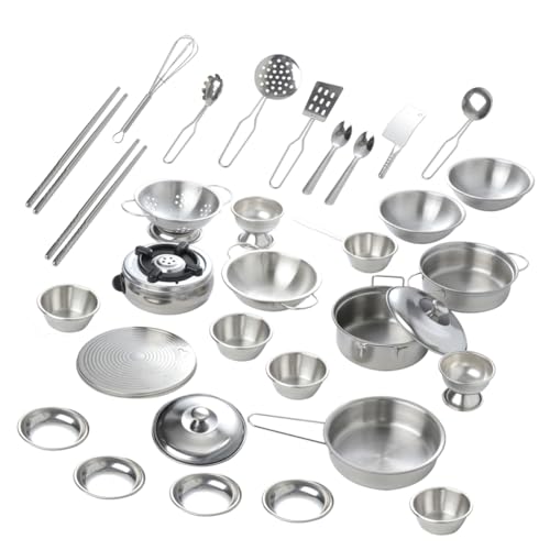 ibasenice 1 Satz 32St haushaltswaren geschirrset kinderküche Kitchen Set for kinderküche+zubehör Küchenspielzeug Set Mini-Simulation Küchenspielzeug Besteck von ibasenice