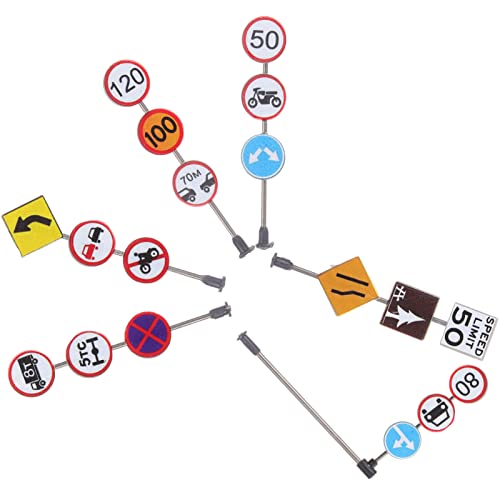 ibasenice 1 Satz 6 STK sandtisch DIY Dekoration Lächle Deine Kamerazeichen Hindernisparcours für Ampel verkehrserziehung verkehrsschilder Straßenschild Straßensperre Zeichen von ibasenice