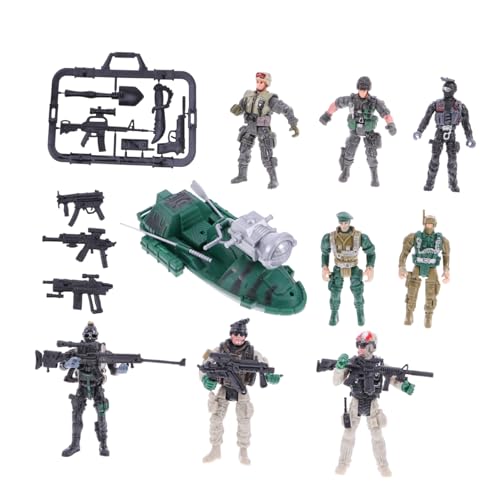 ibasenice 1 Satz 9 STK Soldaten Modell Minifiguren Spielzeug Lernspielzeug für Kinder Figuren Kinder geschirrset Spielzeug Kunststoff-Soldaten-Spielset Spielzeug Soldat Plastik von ibasenice