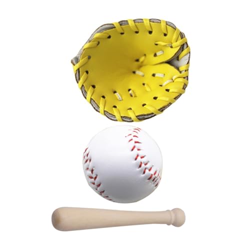 ibasenice 1 Satz Baseball Set mit Handschuh und Ball Dekorative Spielzeugaccessoires für Puppenhäuser Realistische Nachbildung Zubehör für Rollenspiele und Geburtstagsdekoration ibasenice 1 Satz Baseball Set mit Handschuh und Ball Dekorative Spielzeugaccessoires für Puppenhäuser Realistische Nachbildung Zubehör für Rollenspiele und Geburtstagsdekoration von ibasenice