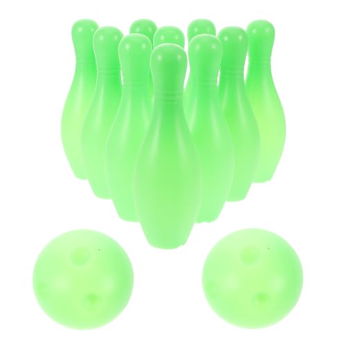 ibasenice 1 Satz Bowling-Set für Kinder Spielzeug für Kinder Mini-Desktop-Bowlingspiel Bowling-Party-Dekorationen Kleinkindspiele Mini-Bowlingspiel Bowlingzubehör Sport Light Green von ibasenice