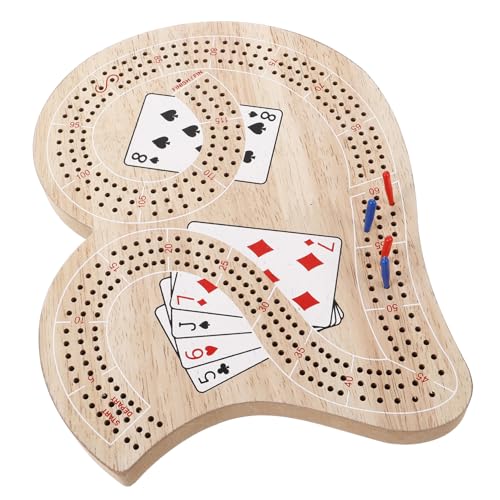 ibasenice 1 Satz Cribbage Solitaire Cribbage-Board-zubehör Steckbrett Kind Traditionelles Cribbage-Board Brettspiele Für Den Familienabend Cribbage-brettspiel Tischspiele Reisekritik Hölzern von ibasenice