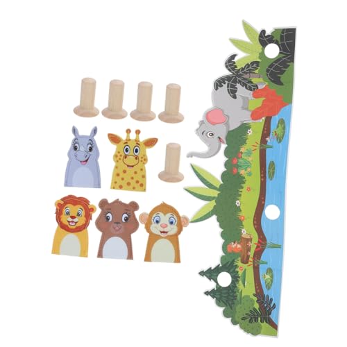 ibasenice 1 Satz Fingerpuppen Aus Filz Kleine Fingerpuppen Tiere Fingerpuppe Spielzeug Süße Fingerpuppen Zum Geschichten Erzählen Eltern-Kind-spielspielzeug Lustige Fingerpuppen Gefühlt von ibasenice