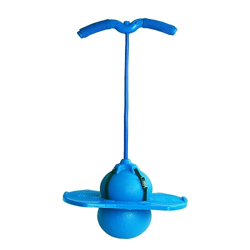 ibasenice 1 Satz Flummi Kinderspielzeug Springender Ball Springball Mit Griffseil Fitnessball Mit Griff Üben Springenden Ball Springen Ball Sprungbrettball Balancieren Pp Blue von ibasenice