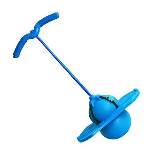 ibasenice 1 Satz Flummi fitnessgeräte hupfball für kindergeburtstags mitgebsel springseil sportgeräte Springball mit Griffseil Fitnessball mit Griff PVC Blue von ibasenice