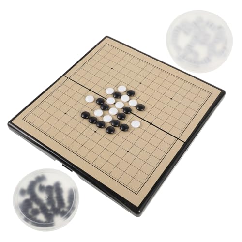 ibasenice 1 Satz Gehen Sie zum Backgammon-Set Schach magnetisches Spiel Labyrinth-Brettspiel Spiel gehen Weiqi Spielset Magnetische Go-Steine Brettspiel- Desktop-Spiele Plastik von ibasenice