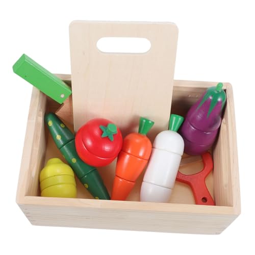 ibasenice 1 Satz Gemüse kinderküche Kitchen gieskanne kinderspielzeug spielsachen für Toys for Sie Küchenfutter Essen Essen für die küche Holz von ibasenice