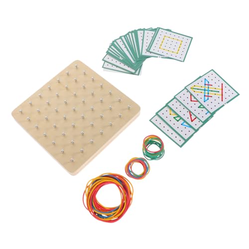 ibasenice 1 Satz Grafik-Array-Board Grafische Spielsachen Geoboard Aus Holz Für Nagelbrett Aus Holz Lehrtafel Geobrett Aus Holz Nagelplatte Geoboard Für Eisen von ibasenice