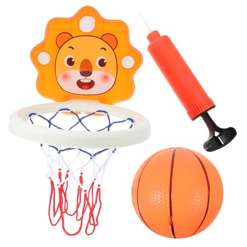 ibasenice 1 Satz Hängender Basketballständer Korb Reifen Schwimmbad Spiel Tür Basketballständer für Jungen Cartoon-Basketballkörbe Basketballrahmen für Jungen Plastik Orange von ibasenice