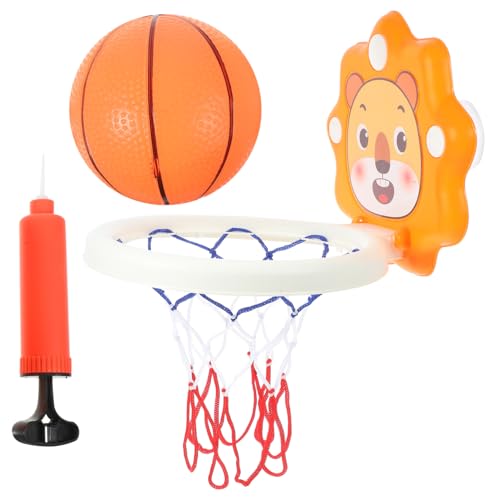 ibasenice 1 Satz Hängender Basketballständer Spiele Korb Tür drinnen Indoor-Basketballrahmen Wand-Basketballständer Jungen Basketballrahmen für Plastik Orange von ibasenice