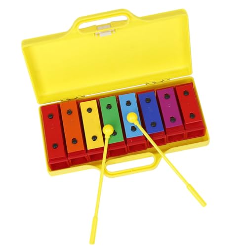 ibasenice 1 Satz Handpercussion Buntes Schlagzeug Kleinkind Percussion Für Die Frühe Bildung Von Kindern Schlaginstrument Schlagzeug Mit 8-Noten-Platte Abs von ibasenice