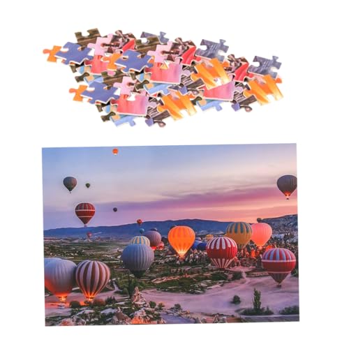 ibasenice 1 Satz Heißluftballon-Puzzle Blase Bausatz Kinderpuzzle wasserballon one Piece Jigsaw Puzzle Puzzle rätsel für Lustiges Puzzle Intelligenz Puzzle Papier von ibasenice